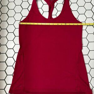 Athleta Limitless Keyhole Tank Maroon Racerback Athletic Top Medium